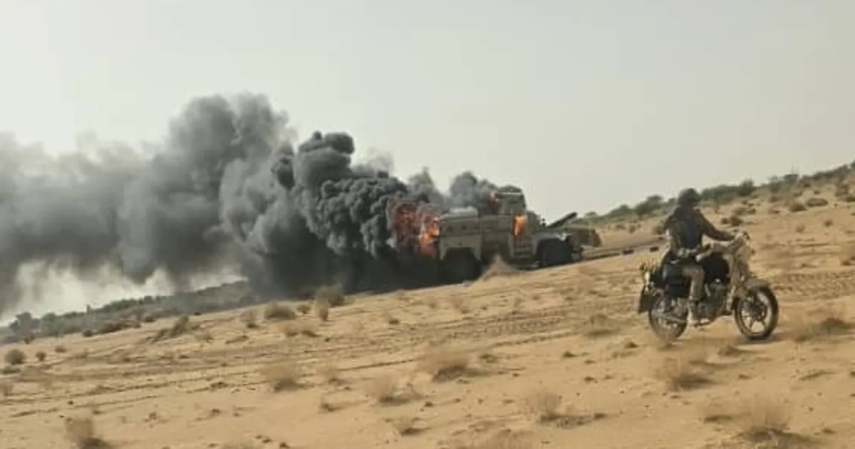 Peta situasi konflik dan konvoi militer di wilayah Sahel Mali utara