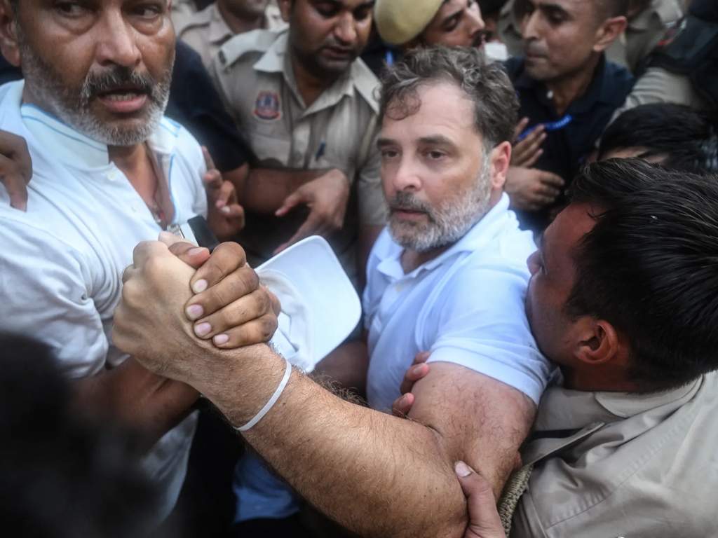 Unjuk Rasa Memanas, Polisi Tangkap Pemimpin Oposisi India Rahul Gandhi
